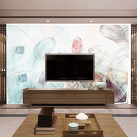 北欧现代简约客厅电视沙发背景墙壁纸个性卧室壁画墙布