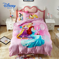Disney/迪士尼40支贡缎卡通米奇纯棉被套床单正品批发四件套